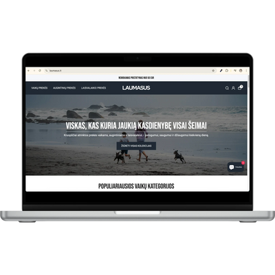 Dropshipping elektroninė parduotuvė LAUMASUS.LT