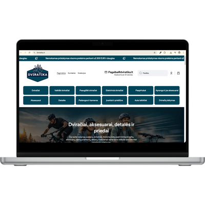 Dropshipping elektroninė parduotuvė DVIRATIKA.LT