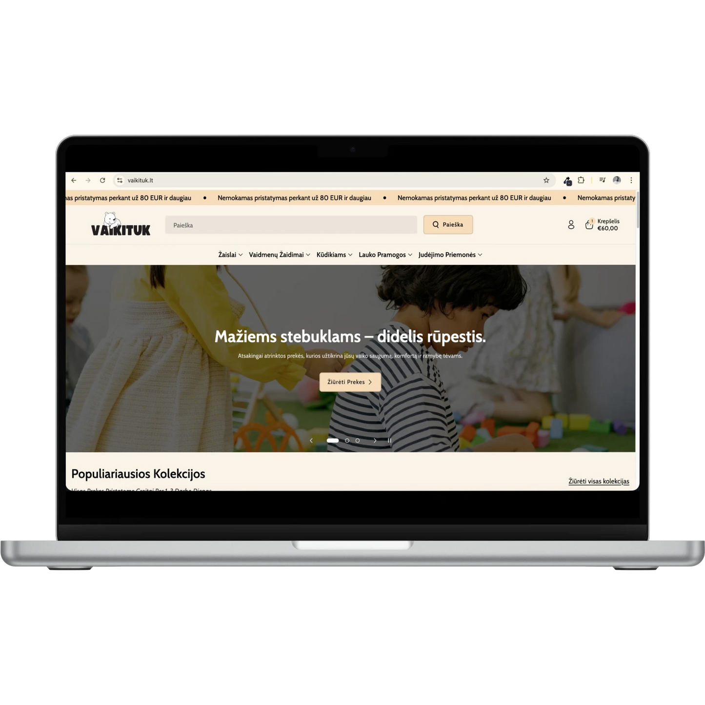 Dropshipping online store VAIKITUK.LT